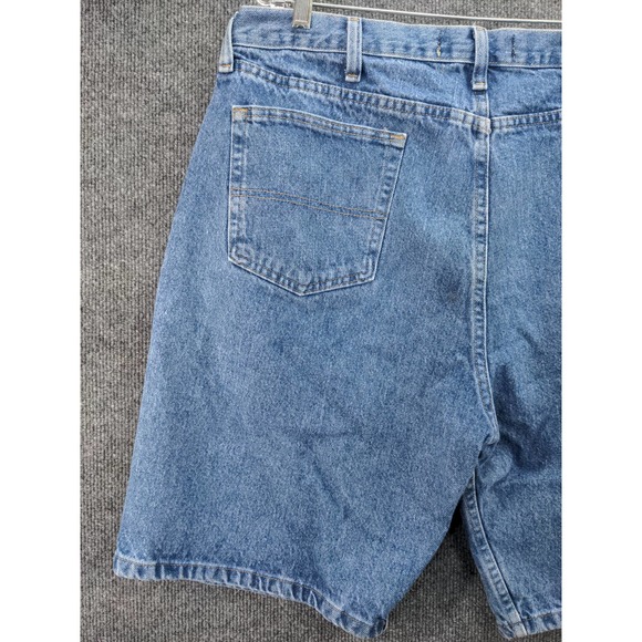 Mens Wrangler Authentics Jean Shorts Size 38 Blue Denim ZM2S0SW 18.5W 9 Inseam - Picture 5 of 11